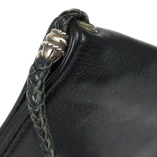 CHROME HEARTS 2-Zip Cross Button Leather Size ONE SIZE