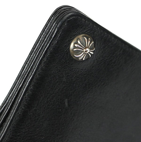 CHROME HEARTS 2-Zip Cross Button Leather Size ONE SIZE