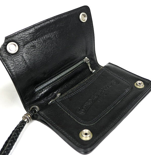 CHROME HEARTS 2-Zip Cross Button Leather Size ONE SIZE