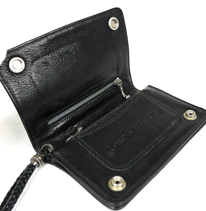 CHROME HEARTS 2-Zip Cross Button Leather Size ONE SIZE