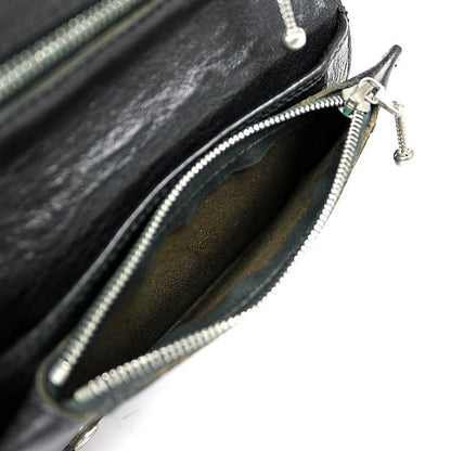CHROME HEARTS 2-Zip Cross Button Leather Size ONE SIZE