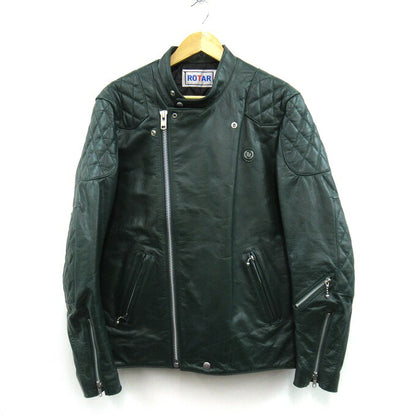 ROTAR Double Rider's Leather Jacket Green Size XL