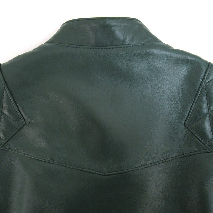 ROTAR Double Rider's Leather Jacket Green Size XL