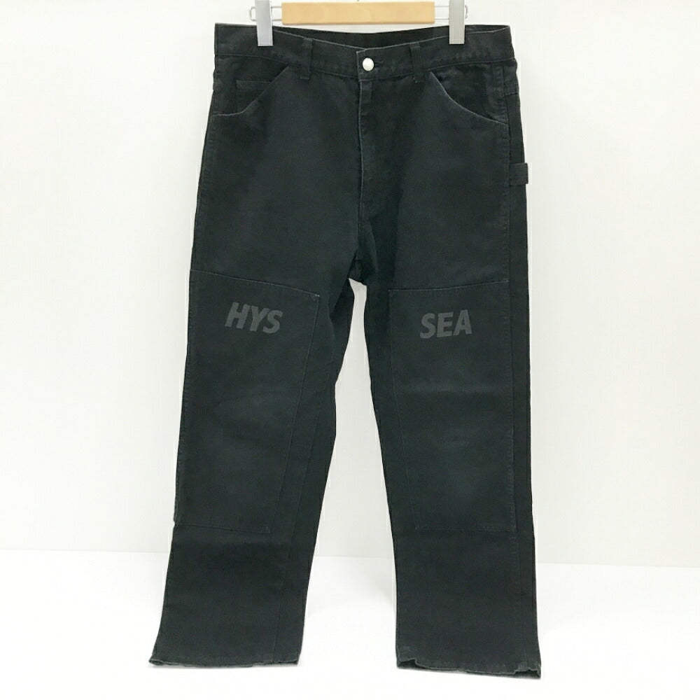 HYSTERIC GLAMOUR x Wind And Sea Logo Pants Black Size M