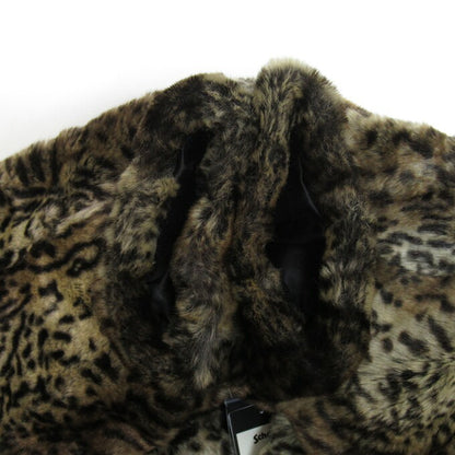 Schott Leopard Fur Peacoat Beige Coat Size XL