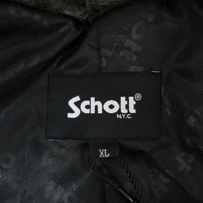Schott Leopard Fur Peacoat Beige Coat Size XL
