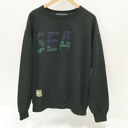 JOHNSON WOOLEN MILLS x WIND AND SEA Sweatshirt Black Size M