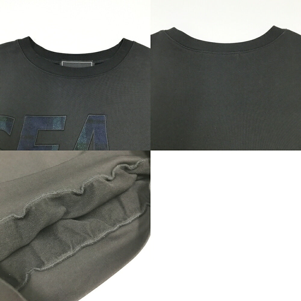 JOHNSON WOOLEN MILLS x WIND AND SEA Sweatshirt Black Size M