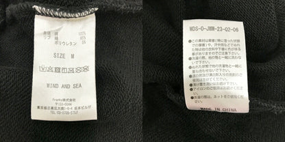 JOHNSON WOOLEN MILLS x WIND AND SEA Sweatshirt Black Size M