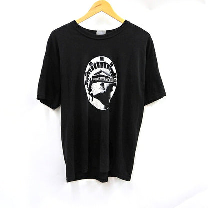 Hanes Heavyweight 50/50 Print T-Shirt Black Size L