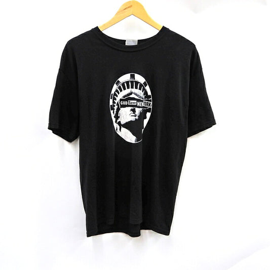 Hanes Heavyweight 50/50 Print T-Shirt Black Size L