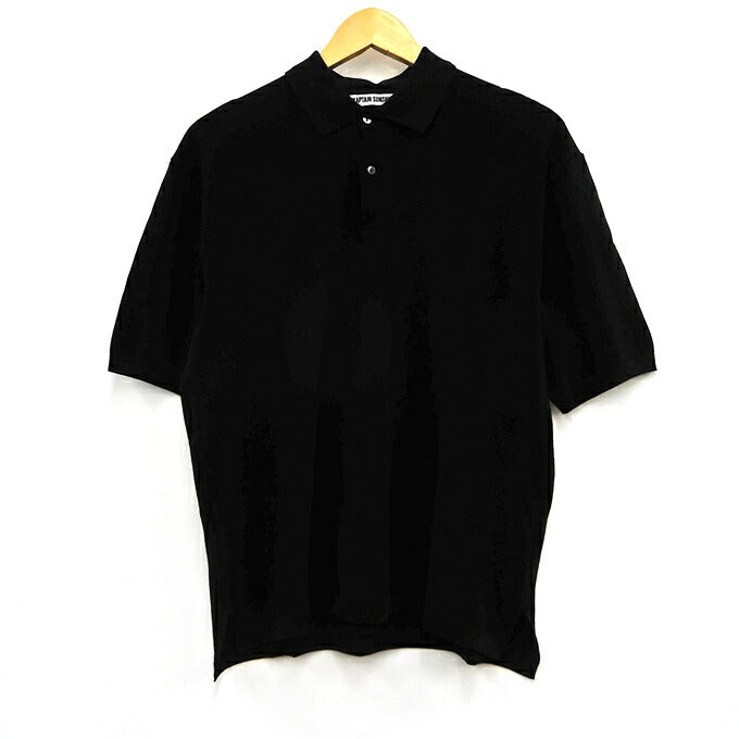 KAPTAIN SUNSHINE Cotton Knit Polo Black Size 38