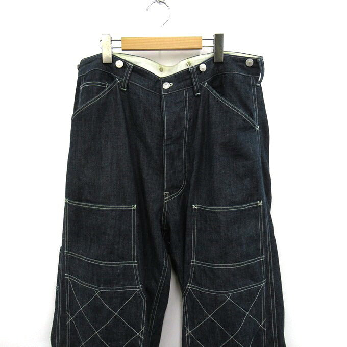 Dry Bones Double Knee Painter Pants Indigo Blue Size 36