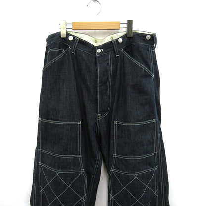 Dry Bones Double Knee Painter Pants Indigo Blue Size 36