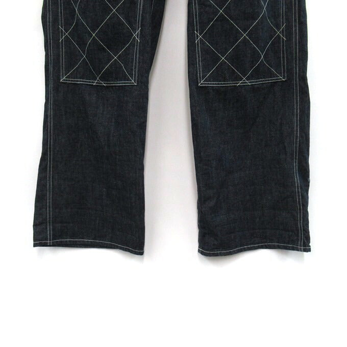 Dry Bones Double Knee Painter Pants Indigo Blue Size 36