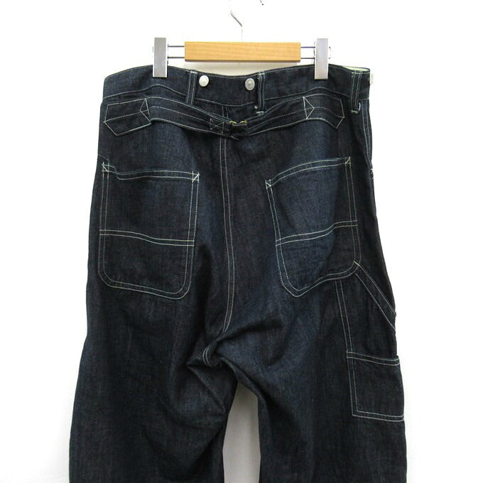 Dry Bones Double Knee Painter Pants Indigo Blue Size 36