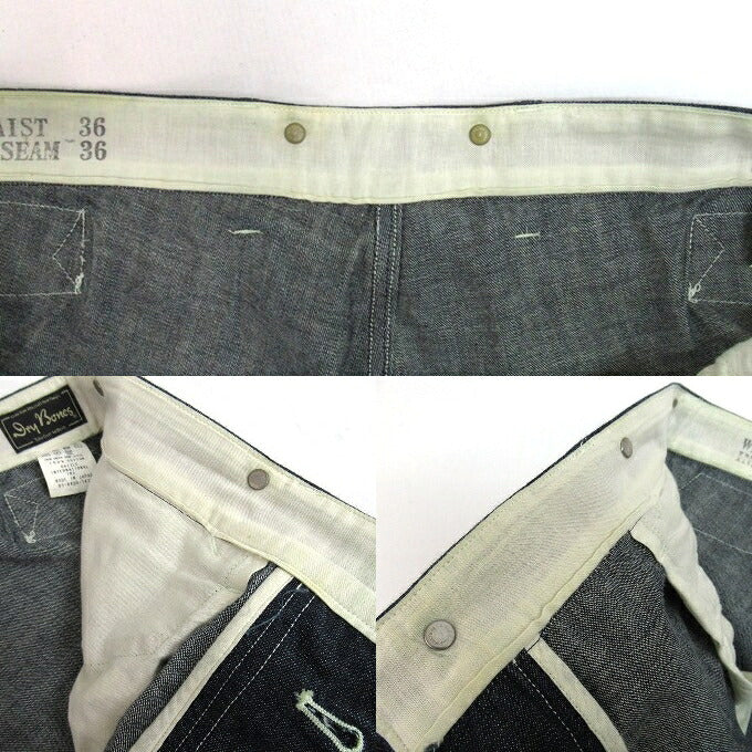 Dry Bones Double Knee Painter Pants Indigo Blue Size 36
