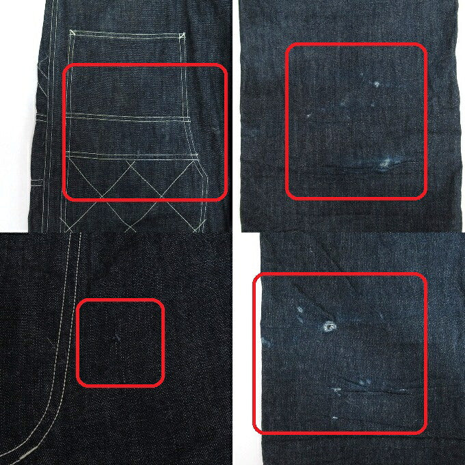 Dry Bones Double Knee Painter Pants Indigo Blue Size 36