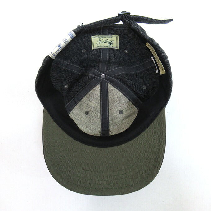 Schott x THE H.W.DOG&CO. Black Trucker Cap