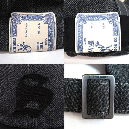 Schott x THE H.W.DOG&CO. Black Trucker Cap