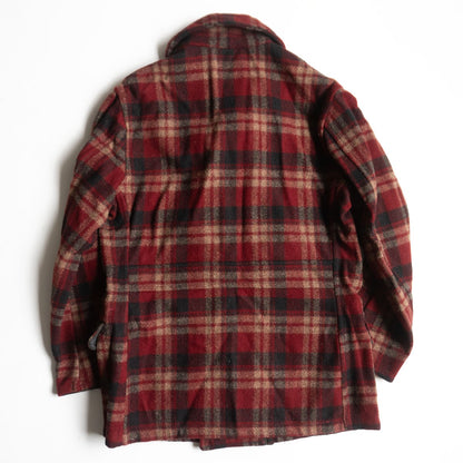 POLO RALPH LAUREN Check Pattern Wool P-Coat Size M
