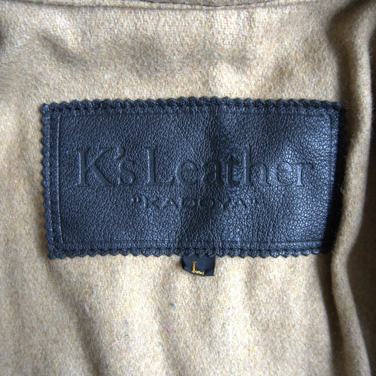 Kadoya Leather Motorcycle Jacket Black Size L
