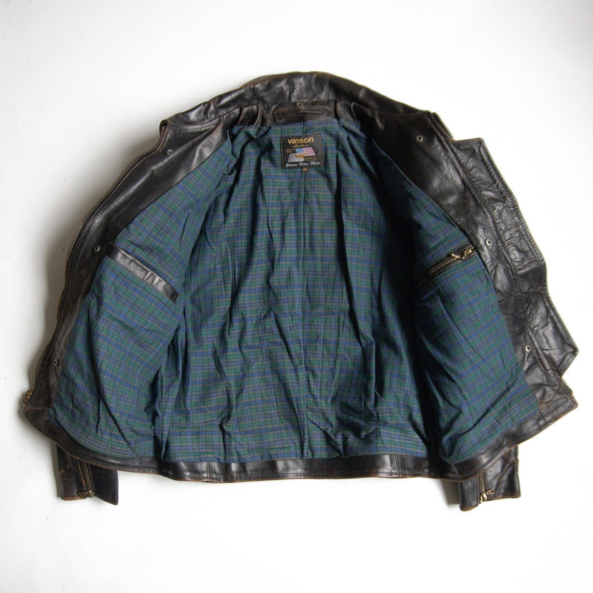 VANSON Café Racer Jacket Size 44