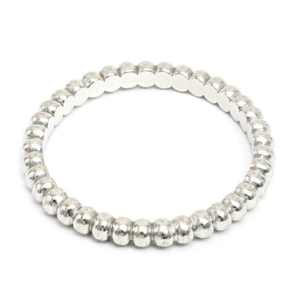 Van Cleef & Arpels Perlee Small 18K White Gold Ring Size 52
