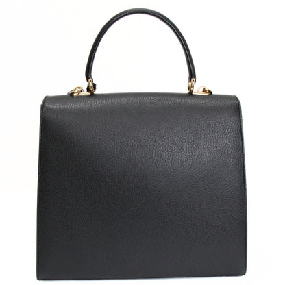 GUCCI Lady Lock 2-Way Medium Leather Bag Black Size ONE SIZE