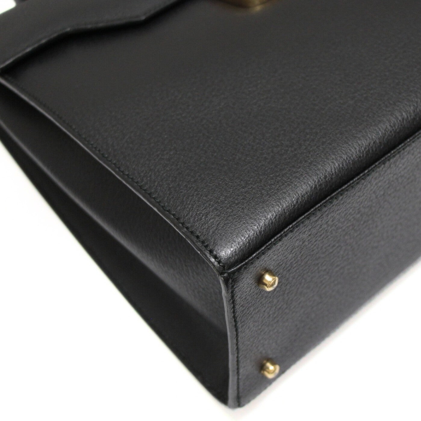 GUCCI Lady Lock 2-Way Medium Leather Bag Black Size ONE SIZE