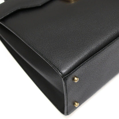GUCCI Lady Lock 2-Way Medium Leather Bag Black Size ONE SIZE