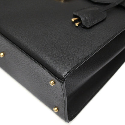 GUCCI Lady Lock 2-Way Medium Leather Bag Black Size ONE SIZE