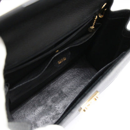 GUCCI Lady Lock 2-Way Medium Leather Bag Black Size ONE SIZE