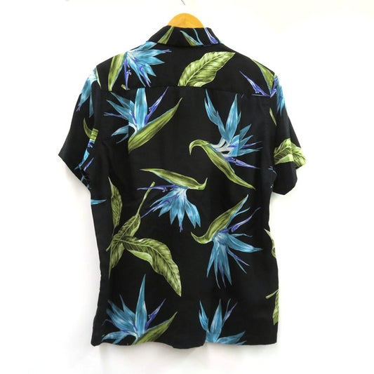 WACKO MARIA Bird of Paradise S/S Shirt Black Size XS