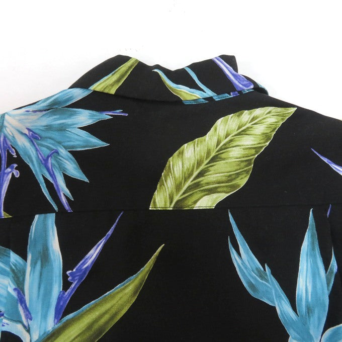 WACKO MARIA Bird of Paradise S/S Shirt Black Size XS