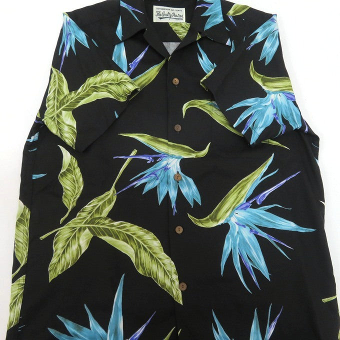 WACKO MARIA Bird of Paradise S/S Shirt Black Size XS
