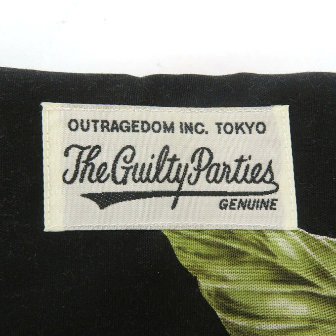 WACKO MARIA Bird of Paradise S/S Shirt Black Size XS