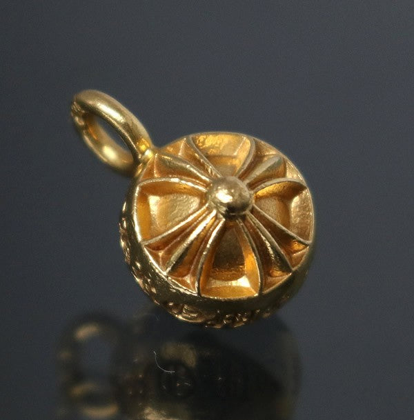 CHROME HEARTS 22K Banded Plus Beads Pendant Size ONE SIZE