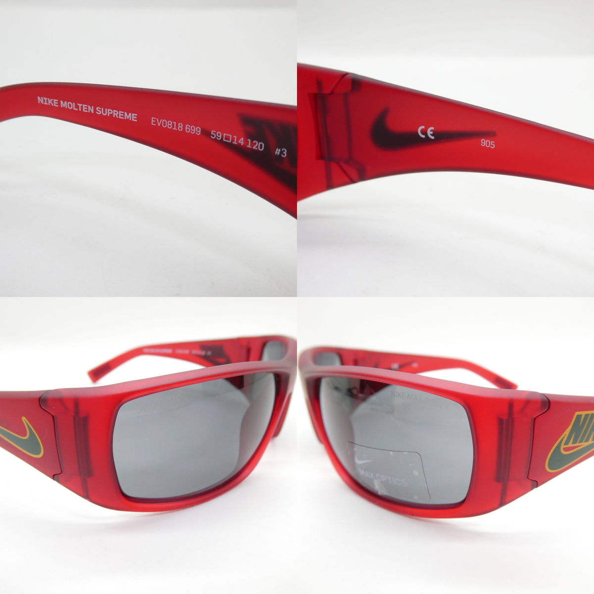 Supreme x Nike 19AW Molten Sunglasses Red