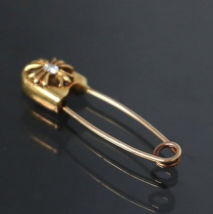 CHROME HEARTS 22K Small Safety Pin 1P Diamond Size ONE SIZE