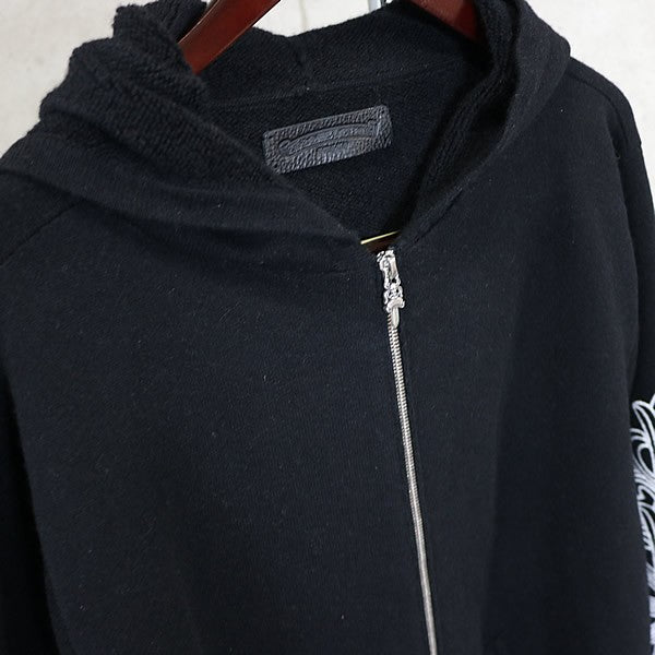 CHROME HEARTS Floral Cross Cashmere Knit Hoodie Size L