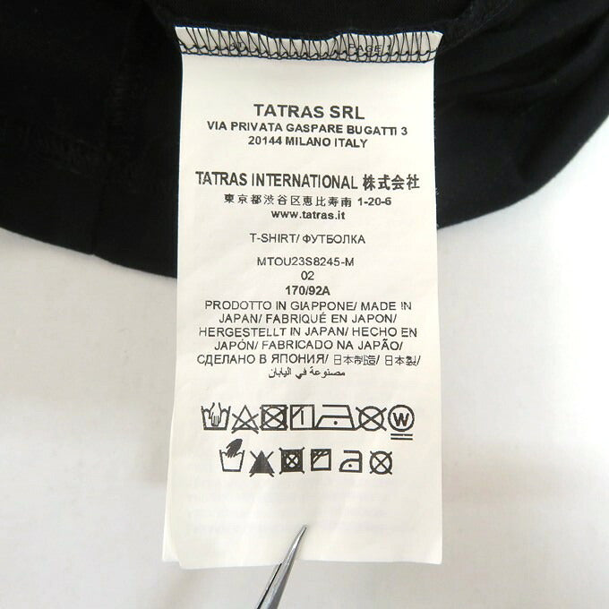 TATRAS S/S Pocket 3D Logo T-Shirt Black Size 2