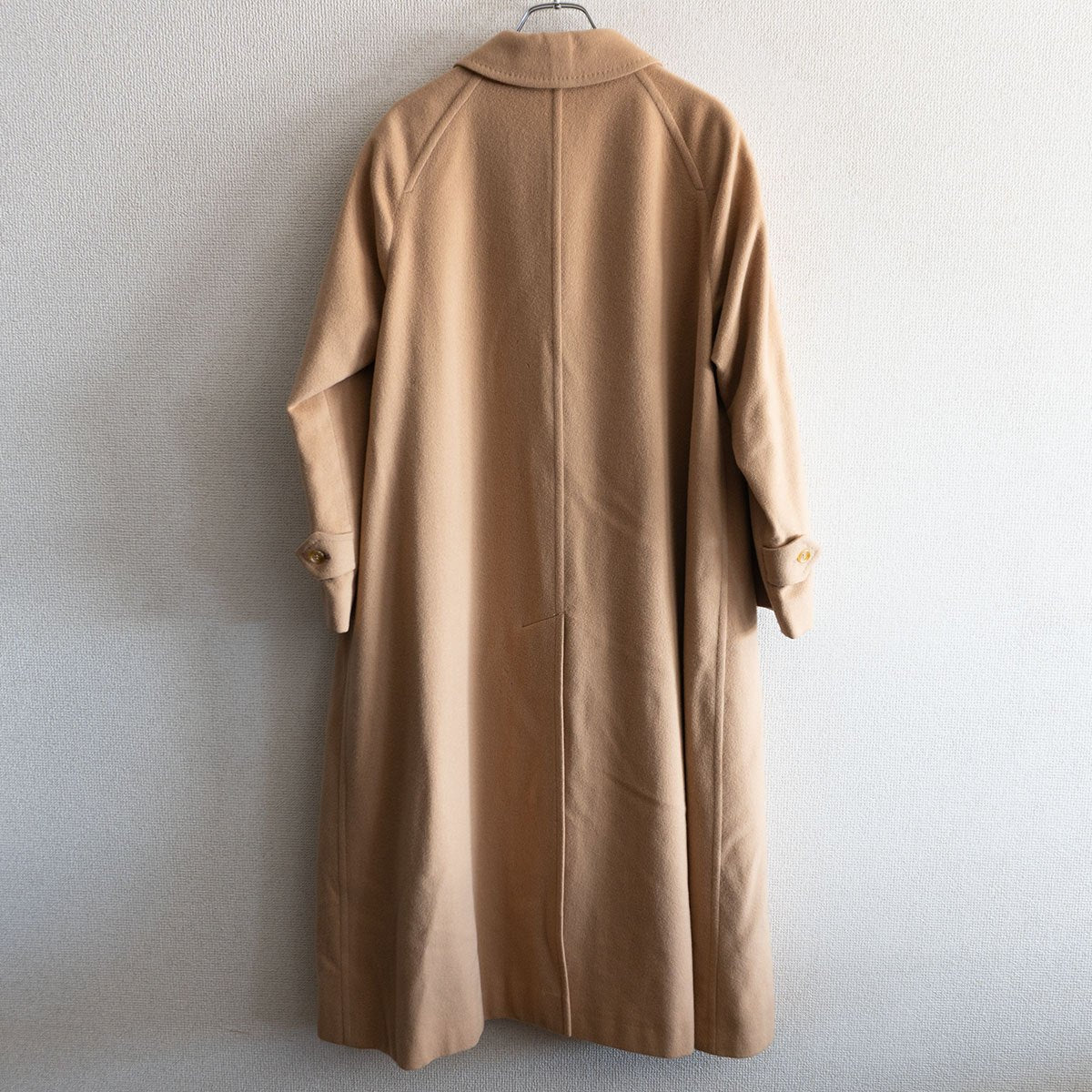 BURBERRYS 100% Cashmere Stand Collar Long Coat Made Size M