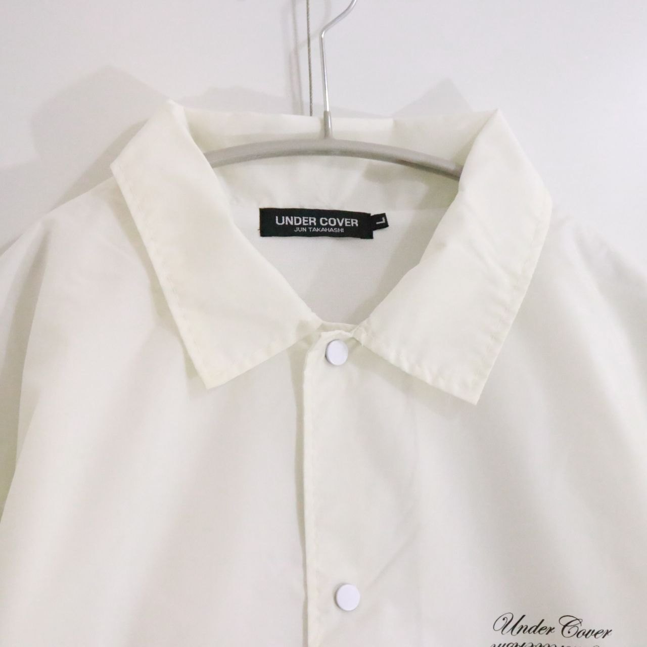 UNDER COVER 17SS Nylon Coach Jacket White Size L