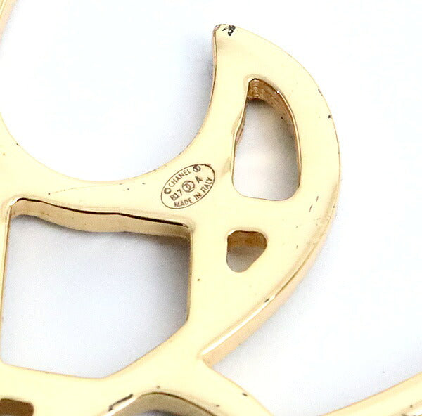 CHANEL Coco Chanel Silhouette Rhinestone Brooch Gold