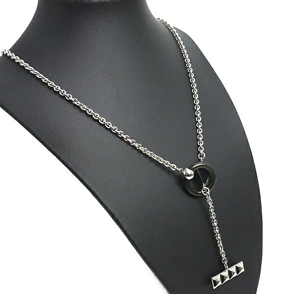 HERMES Medor XO Buffalo Horn & Metal Necklace Size ONE SIZE