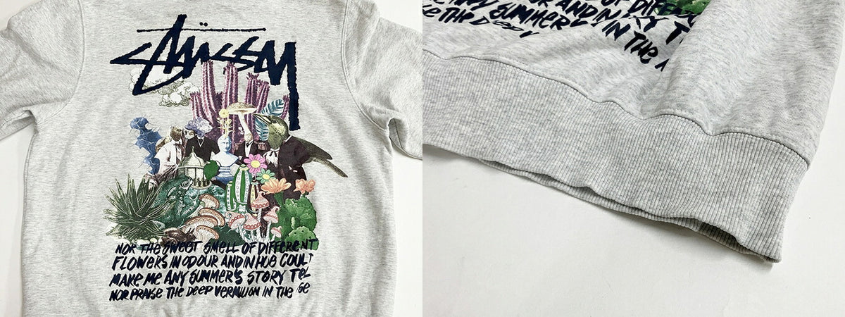 Stussy Psychedelic Hood Gray Size M