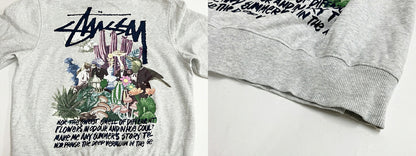 Stussy Psychedelic Hood Gray Size M