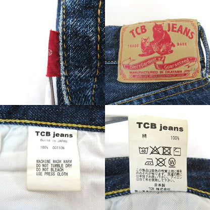 TCB JEANS Pink Selvedge Denim Pants Indigo Size 31