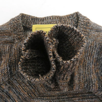 SEVEN BY SEVEN Wool Crewneck Knit Brown Size M